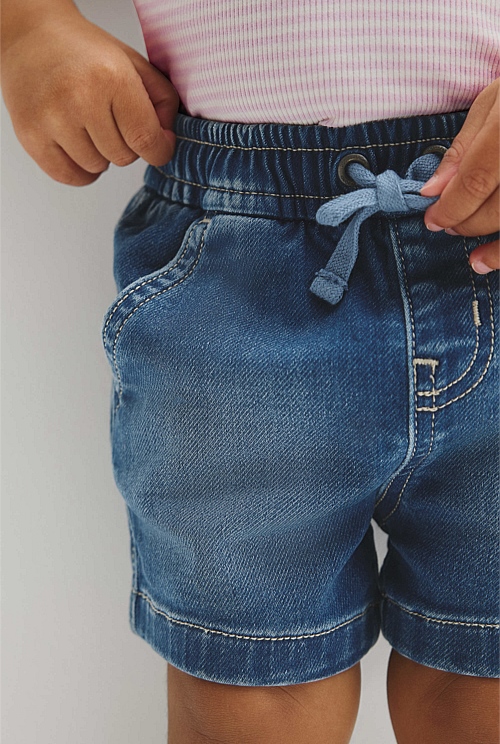 Pull On Denim Short Pull On Denim Short