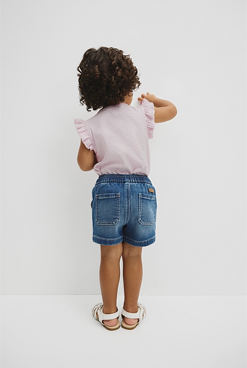 Pull On Denim Short Pull On Denim Short
