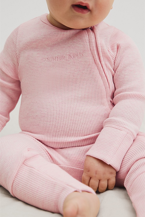 Organically Grown Cotton Waffle Jumpsuit Organically Grown Cotton Waffle Jumpsuit