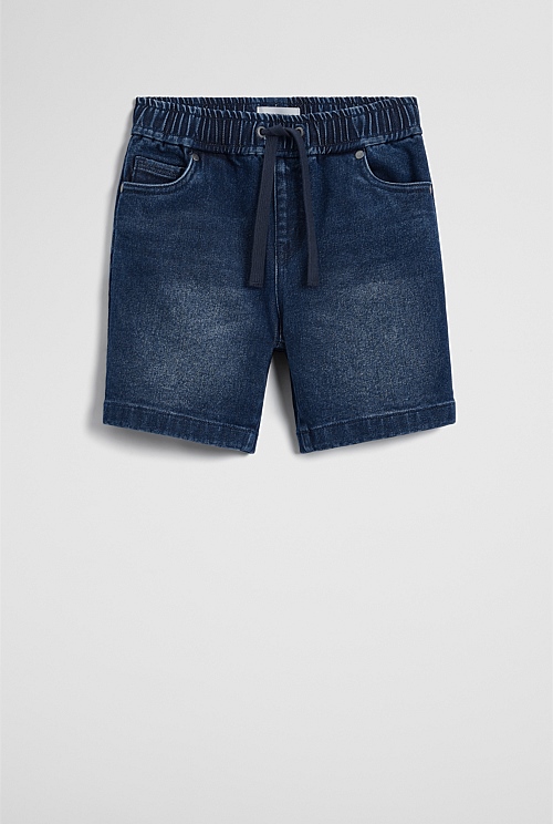 Pull On Denim Straight Pant Pull On Denim Straight Pant