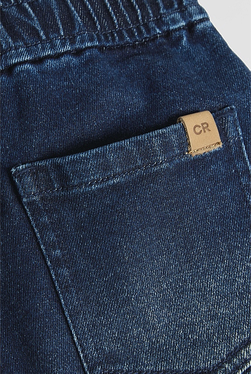 Pull On Denim Straight Pant Pull On Denim Straight Pant
