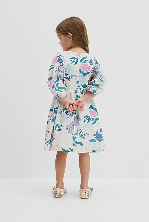 Short Puff Sleeve Print Dress Short Puff Sleeve Print Dress