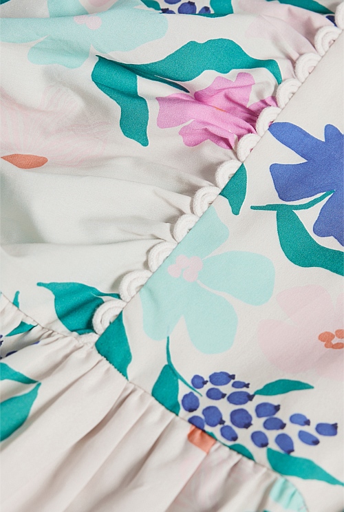 Short Puff Sleeve Print Dress Short Puff Sleeve Print Dress