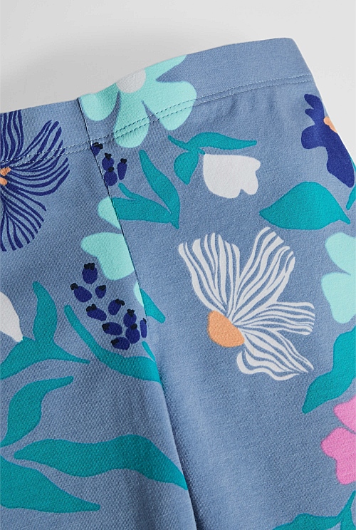 Organically Grown Cotton Blend Printed Legging Organically Grown Cotton Blend Printed Legging