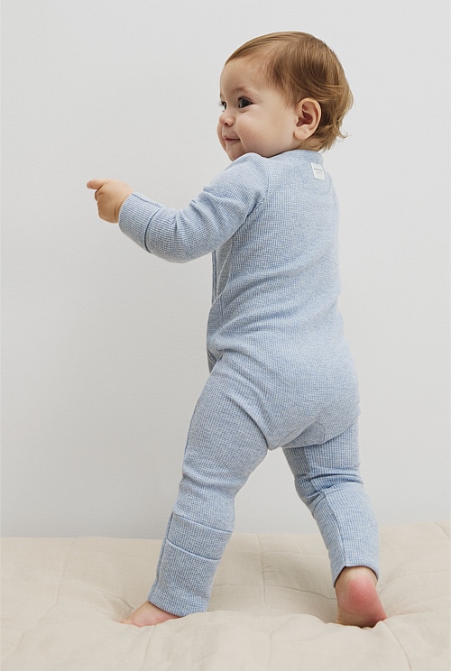 Organically Grown Cotton Waffle Jumpsuit Organically Grown Cotton Waffle Jumpsuit