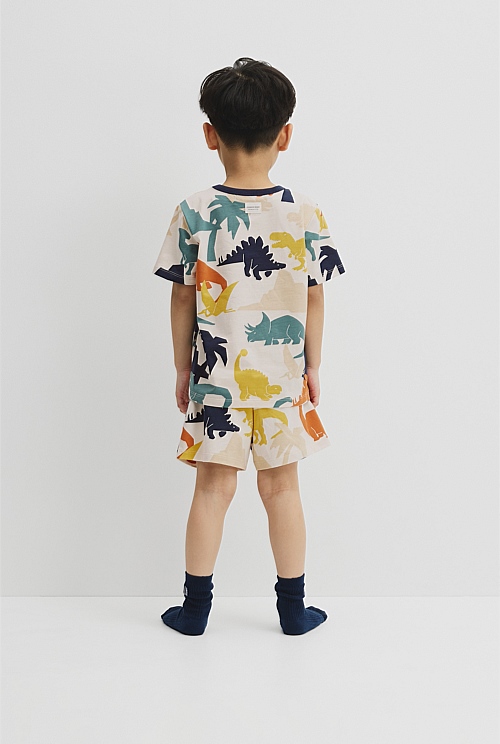 Australian Cotton Short Sleeve Dino Pyjama Set