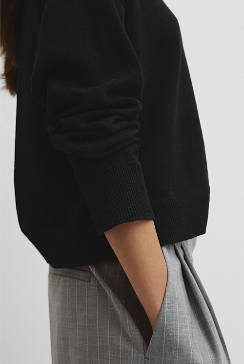 Cotton Linen Crew Neck Knit Cotton Linen Crew Neck Knit