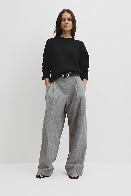 Cotton Linen Crew Neck Knit Cotton Linen Crew Neck Knit