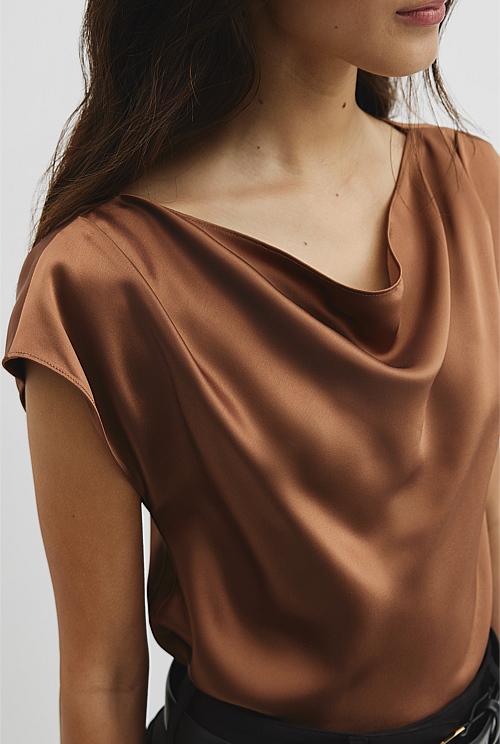 Satin Shell Top Satin Shell Top