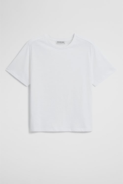 Textured Short Sleeve Slub T-Shirt