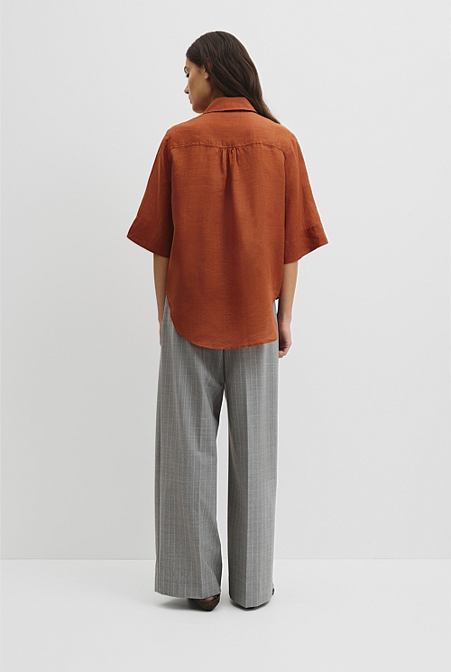 Ramie Utility Blouse Ramie Utility Blouse