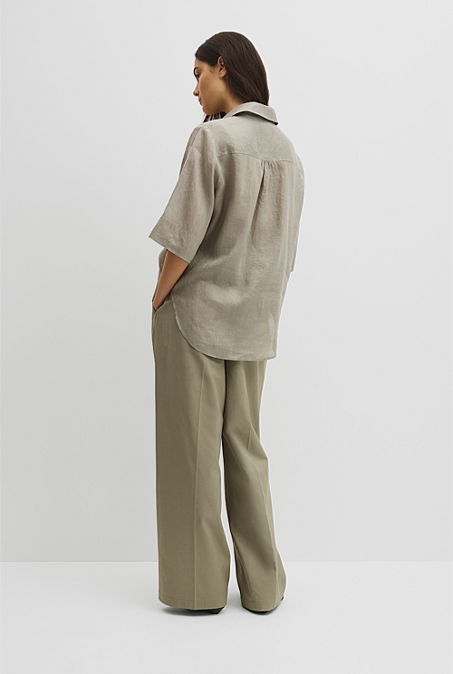 Ramie Utility Blouse Ramie Utility Blouse