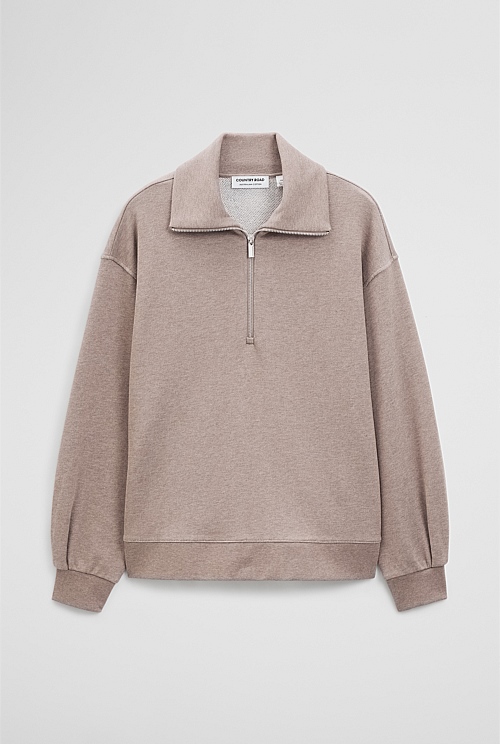 Australian Cotton Funnel Neck Sweat Australian Cotton Funnel Neck Sweat