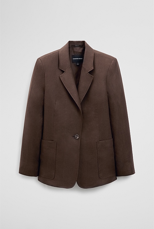 Linen Relaxed Blazer Linen Relaxed Blazer
