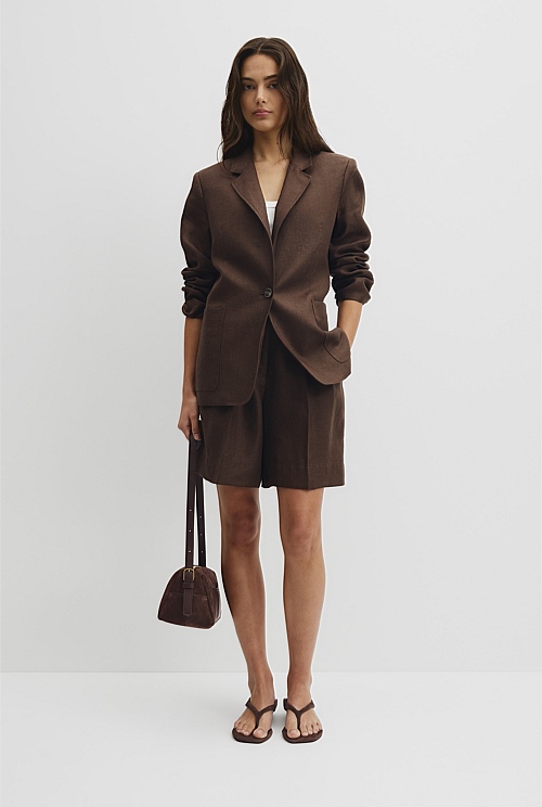 Linen Relaxed Blazer Linen Relaxed Blazer