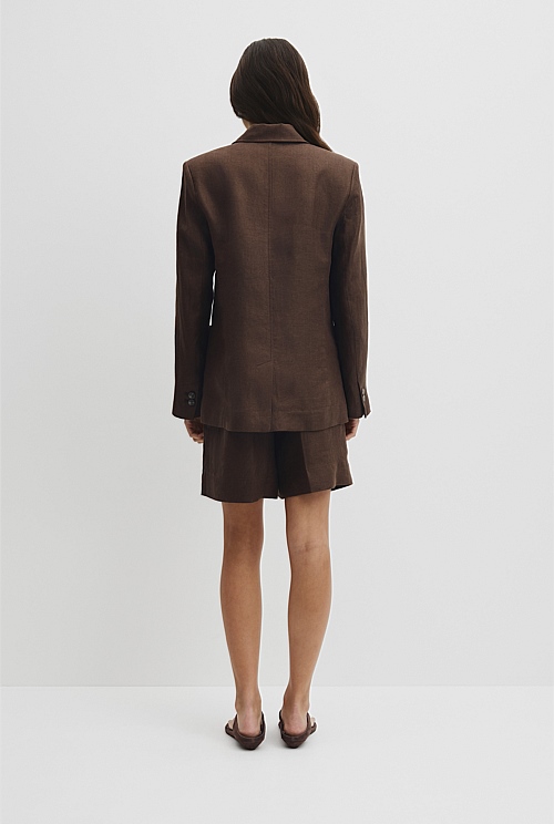 Linen Relaxed Blazer Linen Relaxed Blazer