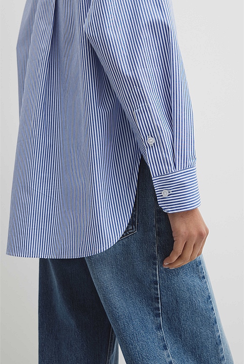 Stripe Poplin Shirt Stripe Poplin Shirt