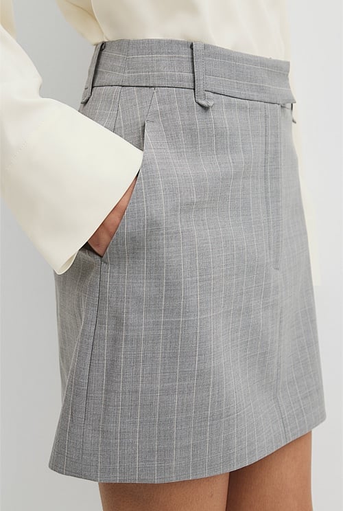 Pinstripe Mini Skirt