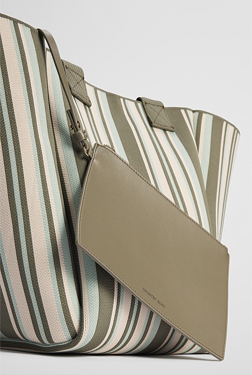 Stripe Knit Shopper Stripe Knit Shopper