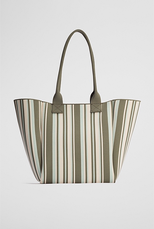 Stripe Knit Shopper Stripe Knit Shopper