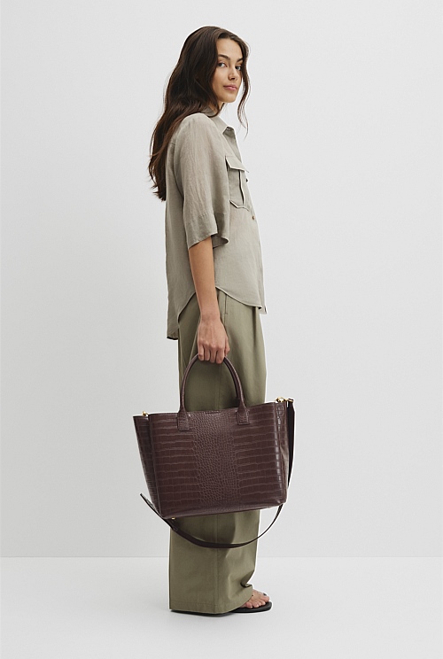 Panelled Work Tote Panelled Work Tote