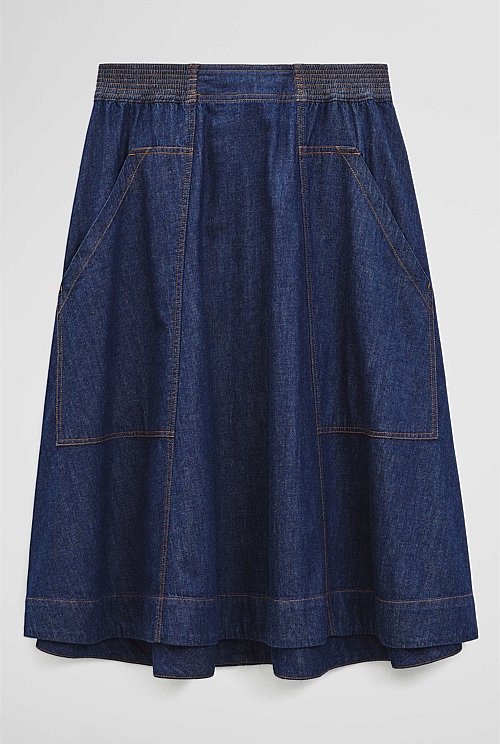Soft Denim Cargo Skirt Soft Denim Cargo Skirt
