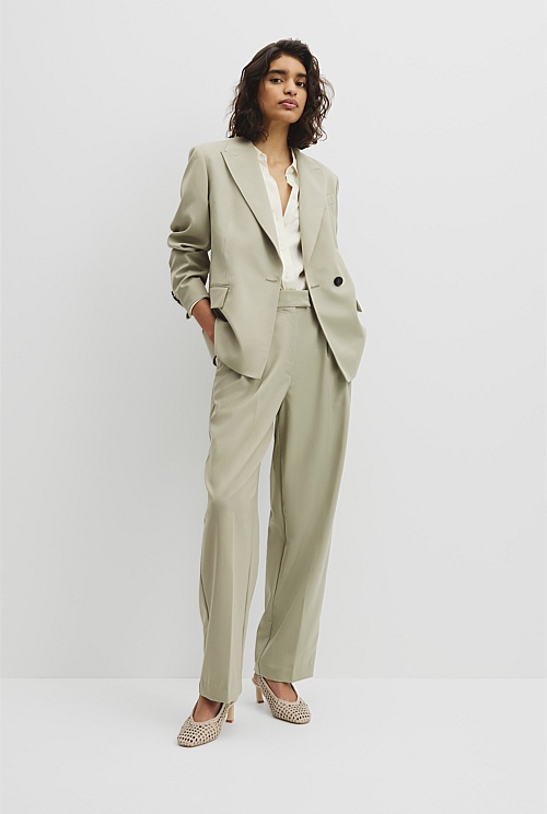Wool Blend Wrap Blazer Wool Blend Wrap Blazer