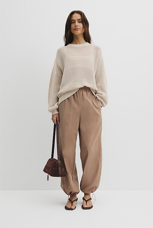 Longsleeve Relaxed Crochet Knit Longsleeve Relaxed Crochet Knit