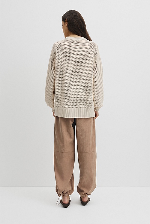 Longsleeve Relaxed Crochet Knit Longsleeve Relaxed Crochet Knit