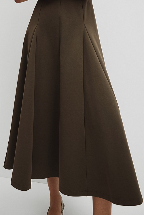 Panel Zip Neck Ponte Dress Panel Zip Neck Ponte Dress