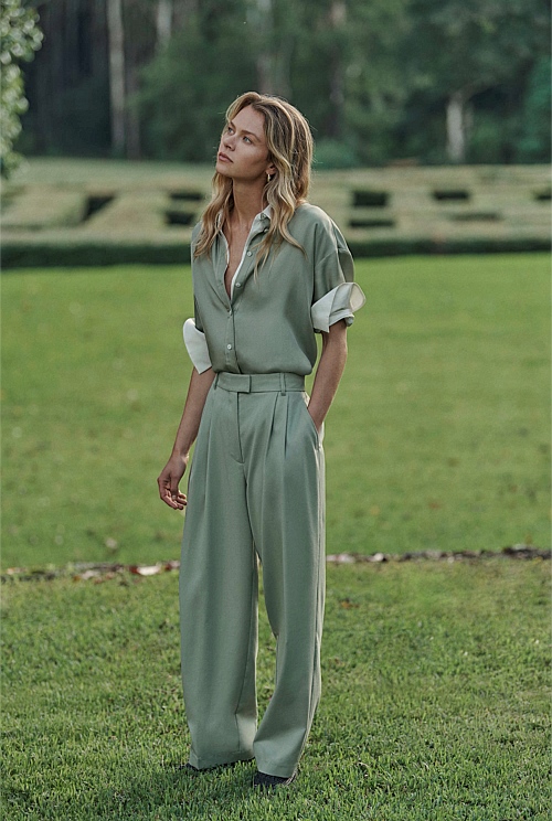 Wool Blend Tailored Pant Wool Blend Tailored Pant