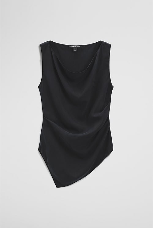 Asymmetrical Hem Blouse