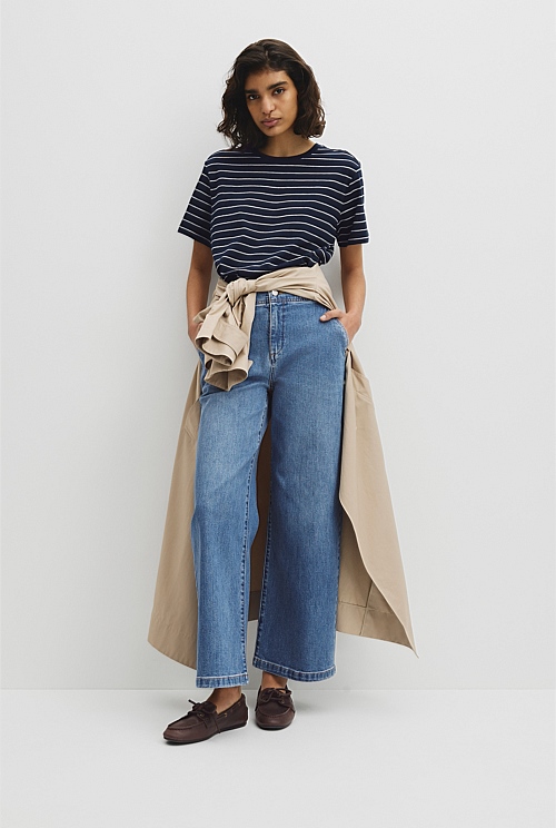 Stripe Textured Slub T-Shirt Stripe Textured Slub T-Shirt