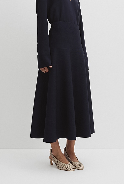 Fluted Knit Midi Skirt Fluted Knit Midi Skirt