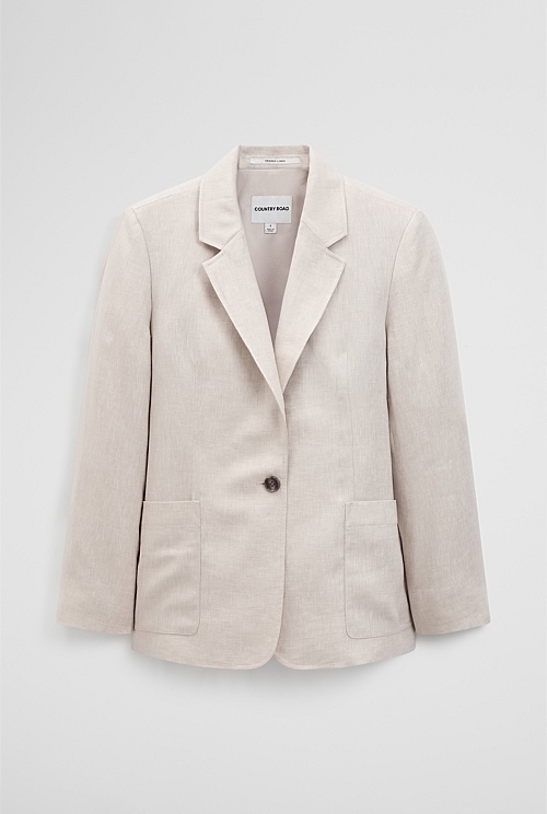 Linen Relaxed Blazer Linen Relaxed Blazer
