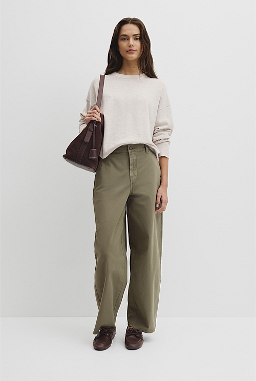 Cotton Linen Crew Neck Knit Cotton Linen Crew Neck Knit
