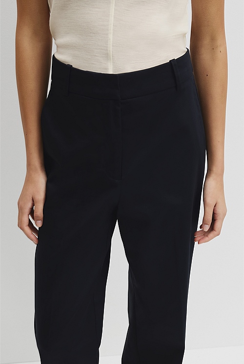 Cotton Sateen Wide Pant Cotton Sateen Wide Pant