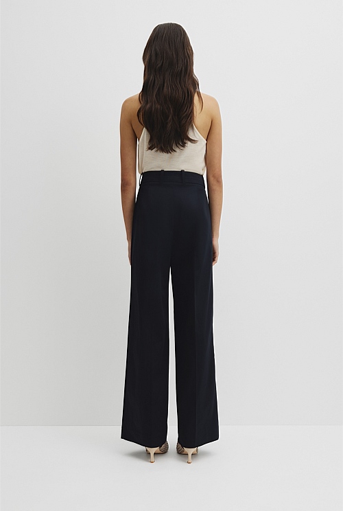 Cotton Sateen Wide Pant Cotton Sateen Wide Pant