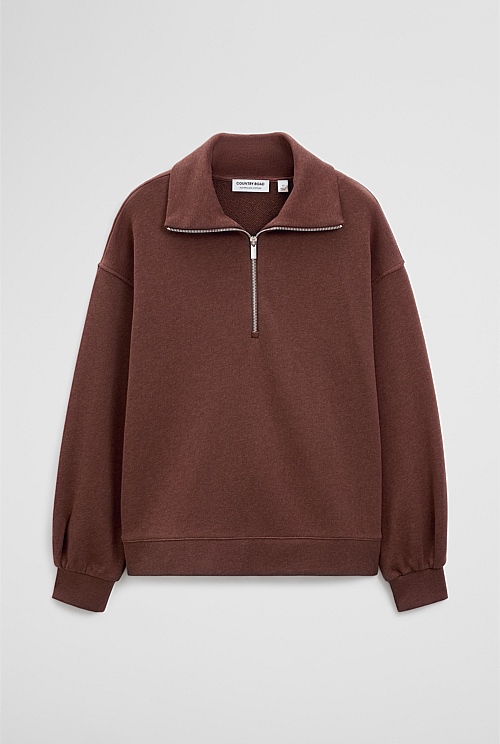 Australian Cotton Funnel Neck Sweat Australian Cotton Funnel Neck Sweat