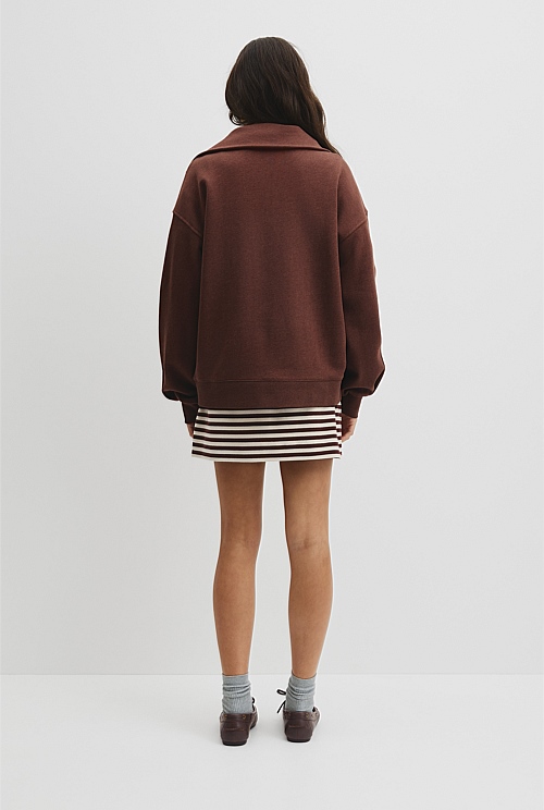 Australian Cotton Funnel Neck Sweat Australian Cotton Funnel Neck Sweat