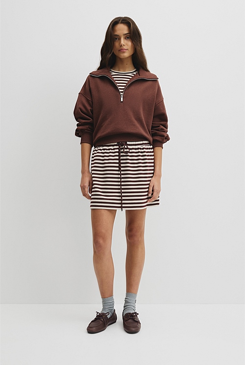 Australian Cotton Funnel Neck Sweat Australian Cotton Funnel Neck Sweat
