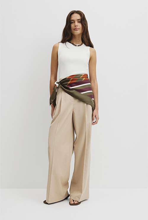 Silk Multi Stripe Scarf