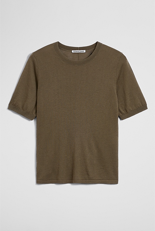 Short Sleeve Knit Tee Short Sleeve Knit Tee