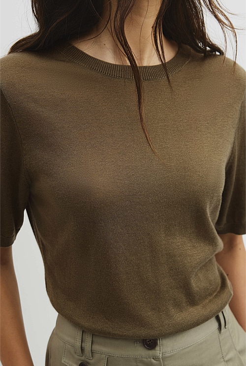 Short Sleeve Knit Tee Short Sleeve Knit Tee
