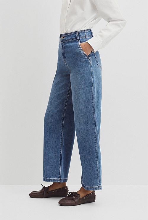 Refined High Rise Wide Leg Jean Refined High Rise Wide Leg Jean