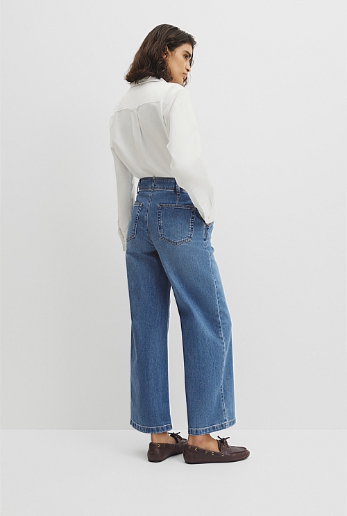 Refined High Rise Wide Leg Jean Refined High Rise Wide Leg Jean