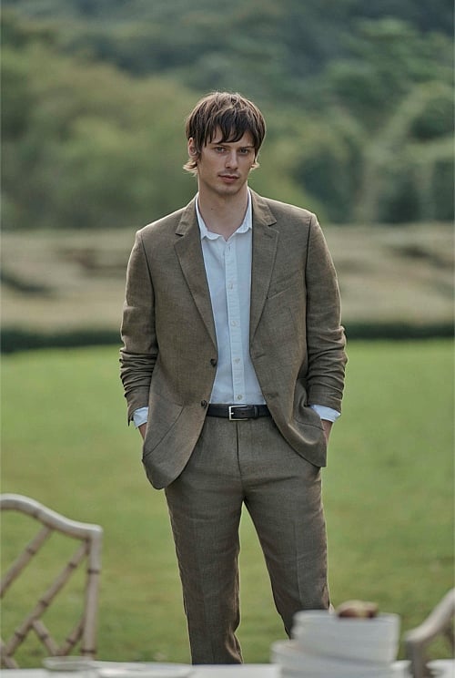 Regular Fit Linen Jacket