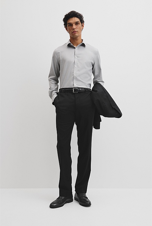 Slim Micro Houndstooth Travel Shirt Slim Micro Houndstooth Travel Shirt