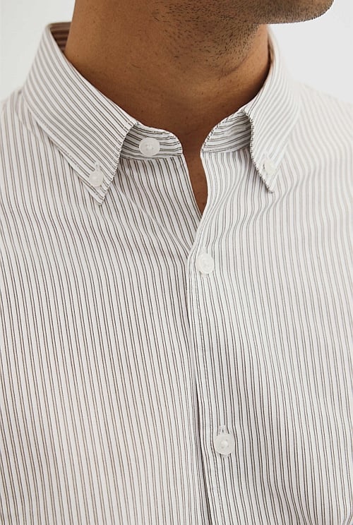 Regular Fit Cotton Stripe Shirt