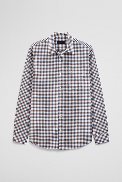 Regular Fit Cotton Gingham Shirt Regular Fit Cotton Gingham Shirt